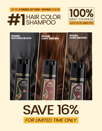 Olive & Ginseng 5 In 1 Hair Color Shampoo