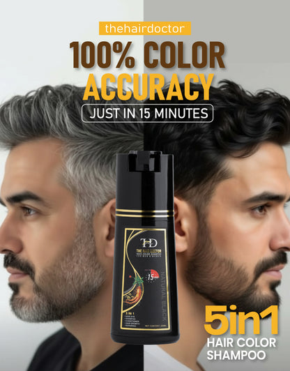 Olive & Ginseng 5 In 1 Hair Color Shampoo