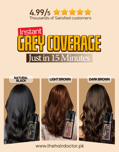 Olive & Ginseng 5 In 1 Hair Color Shampoo