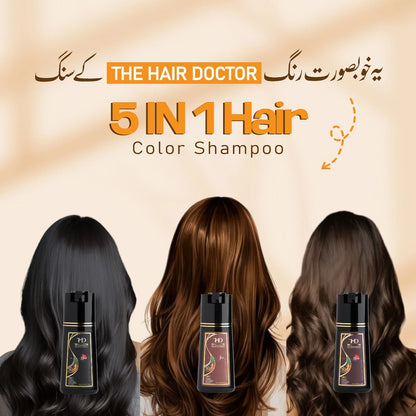 Olive & Ginseng 5 In 1 Hair Color Shampoo